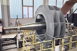 1 Rotor assembly for raw mill fan, rotor weight 30 t