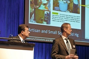 Daniel Crowley (TITAN America, left) allowed us a look behind the US program of reduction of mercury emissions. Volker Hoenig (VDZ, right) moderated the afternoon session
