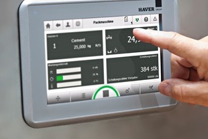 Machine control system with weighing function