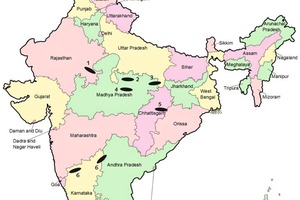 3 Distribution of marginal grade limestone occurrence in India