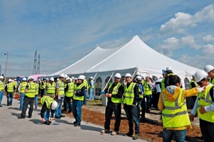 3 The visit to the St Marys Cement Bowmanville plant on the Thursday took place in radiant sunshine