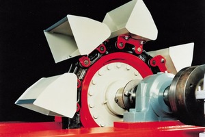 1 Aumund chain bucket elevator with central chain