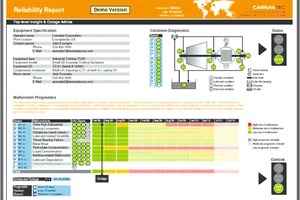 Screenshot of Cassantec’s reliability report