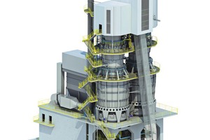 3D image of a round PFR lime kiln