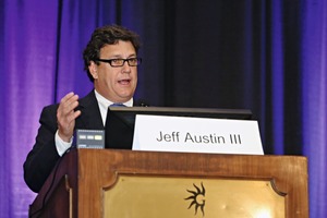 2 Keynote speaker, Jeff Austin III, commissioner of the Texas Transportation Commission and Vice Chairman of the Austin Bank of Texas NA