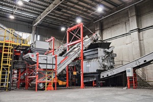 1 Two Weima PowerLine 3000 single-shaft shredders each with 350 kW drive capacity