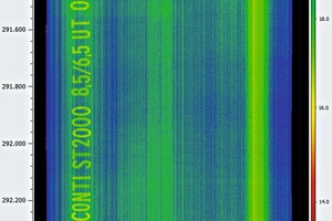 2 On the basis of the data recorded, Conti SurfaceInspect creates a digital map on which all cover plate damage is visible
