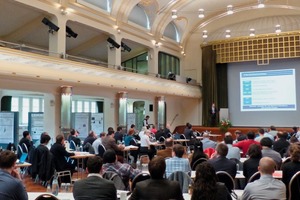 Dr. Wolfgang Dienemann, HeidelbergCement Technology Center, welcomed the around 80 attendees to the Portland Forum in Leimen