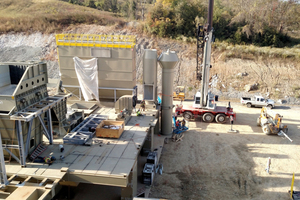 The Münstermann de-dusting plant for a mobile crusher New Windsor, Maryland/USA