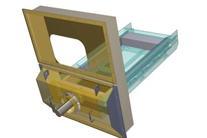 3 Hydraulic ram discharge system for a lime kiln