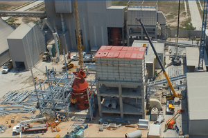 2 Construction of Production Line Two at Ultracem’s cement grinding plant