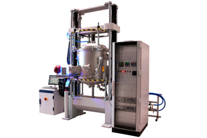 7 TOM_mech ThermoOptical measuring system for mechanical high-temperature testing (left) and visualization of the measuring furnace (right)