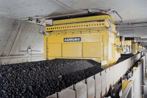 Example of Aumund silo discharge gates
