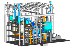 General layout of the new cement plant