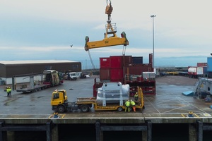 The arrival of the Polaris1800 in Guernsey