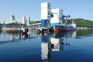 The McInnis Cement plant in Port-Daniel-Gascons, Quebec/Canada