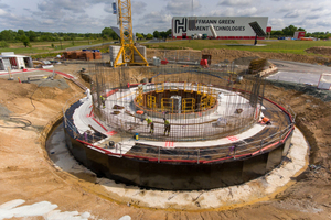 6 Construction site for a clay calcination plant in France